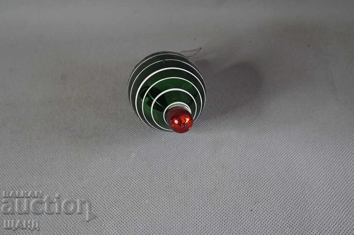 Delivery of Old clay toy figurine for Christmas tree