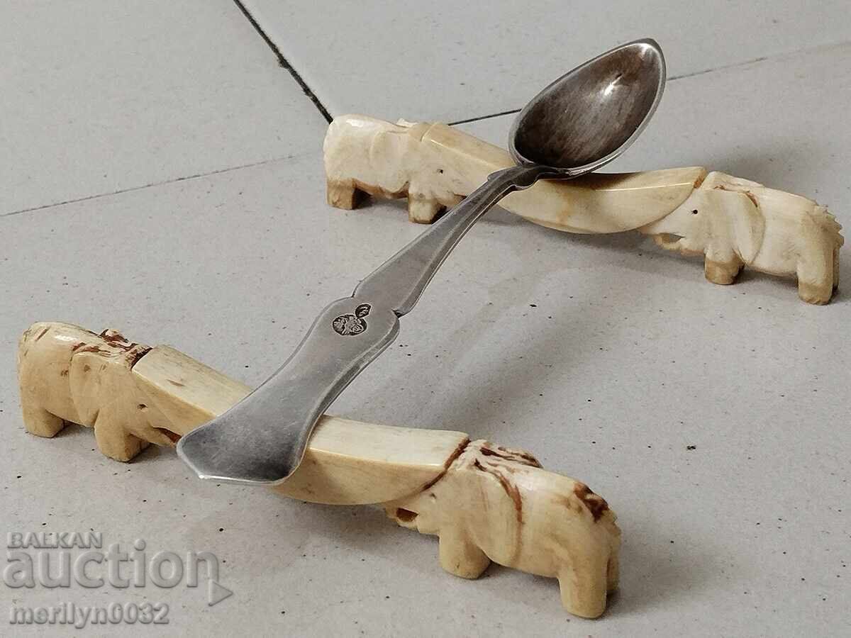 Delivery of Ivory elephant stands for silverware