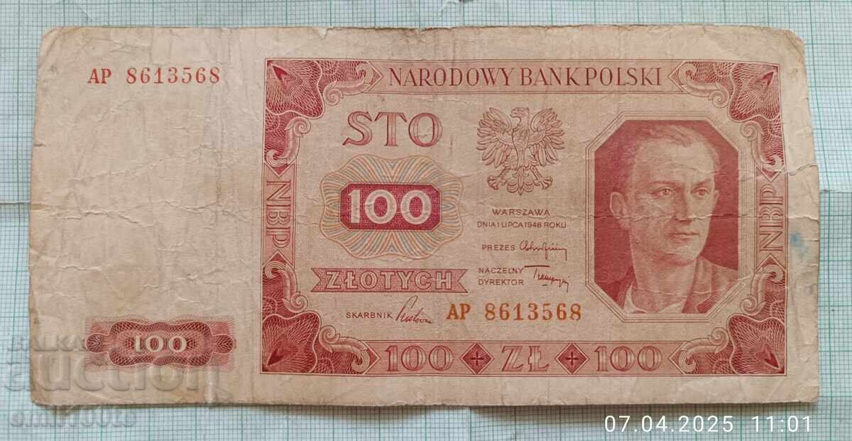 100 Zloty 1948 Poland 100 Zloty 1948 Poland