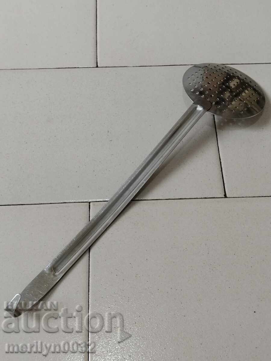 Old lattice spoon, early socialist era, People's Republic of Bulgaria with price 33.00 BGN | € 16.87 Old lattice spoon, early socialist era, People's Republic of Bulgaria with price 33.00 BGN | € 16.87