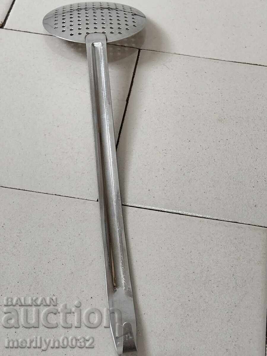 Old lattice spoon, early socialist era, People's Republic of Bulgaria - 6 Old lattice spoon, early socialist era, People's Republic of Bulgaria - 6