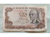 100 πεσέτες 1970 g. Ισπανία