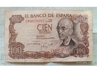 100 πεσέτες 1970 g. Ισπανία