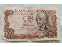 100 πεσέτες 1970 g. Ισπανία