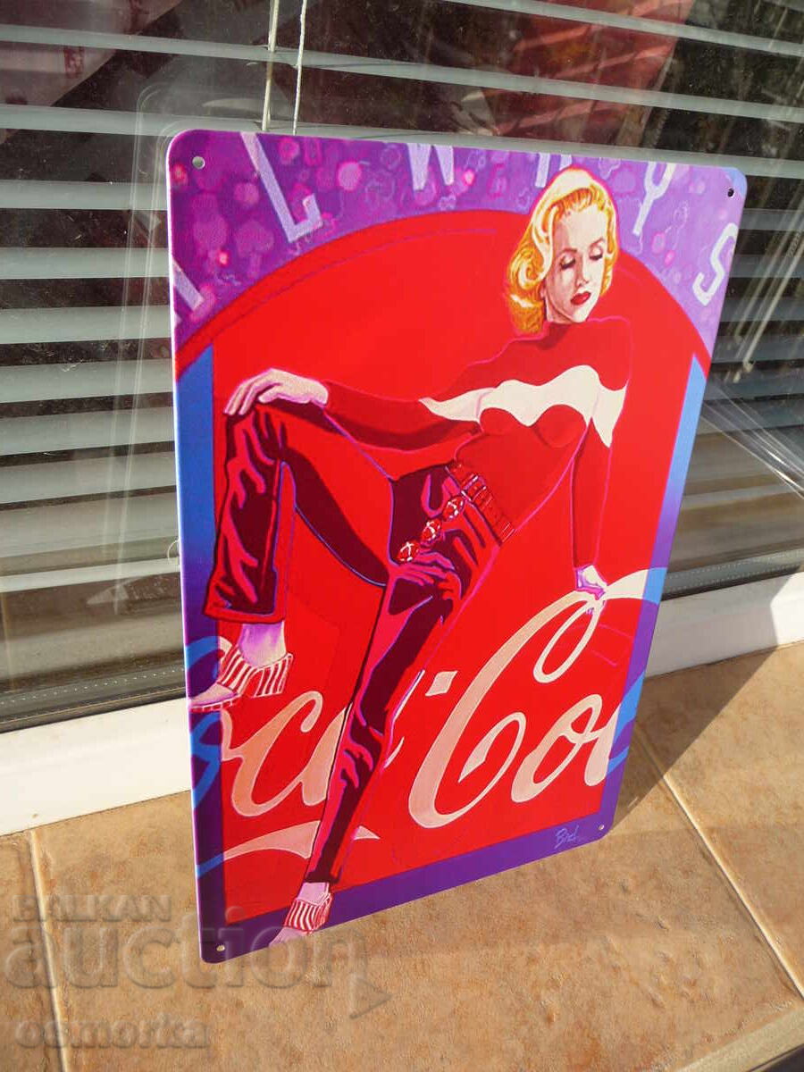 Метална табела Кока Кола Coca Cola червен панталон пуловер р с цена 18.00 лв. | € 9.20 Метална табела Кока Кола Coca Cola червен панталон пуловер р с цена 18.00 лв. | € 9.20