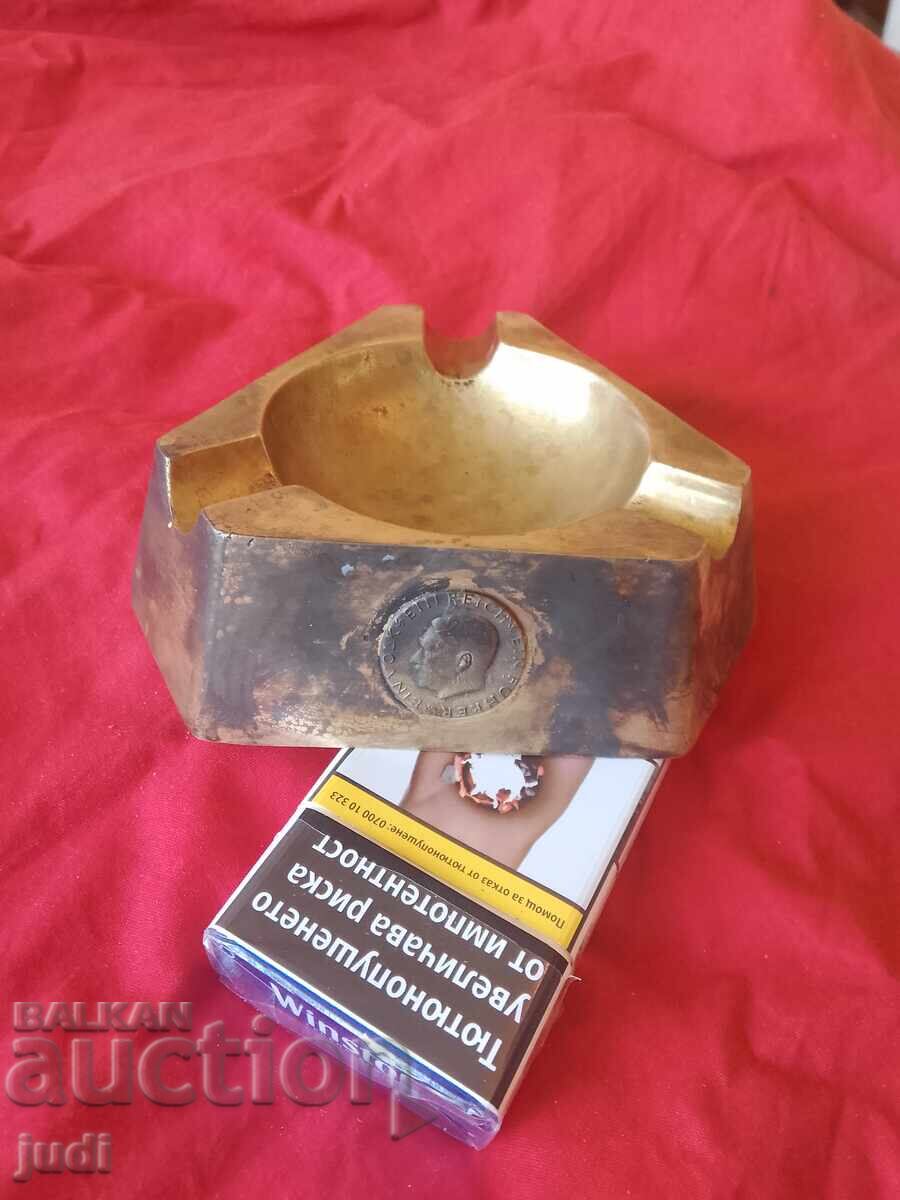 Third Reich Great Brass Ashtray - 7