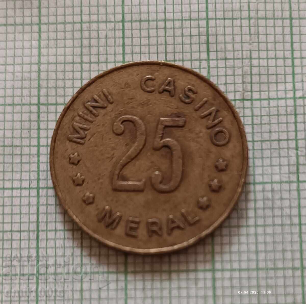 Μάρκα μίνι καζίνο Meral με τιμή 2.00 BGN | € 1.02 Μάρκα μίνι καζίνο Meral με τιμή 2.00 BGN | € 1.02