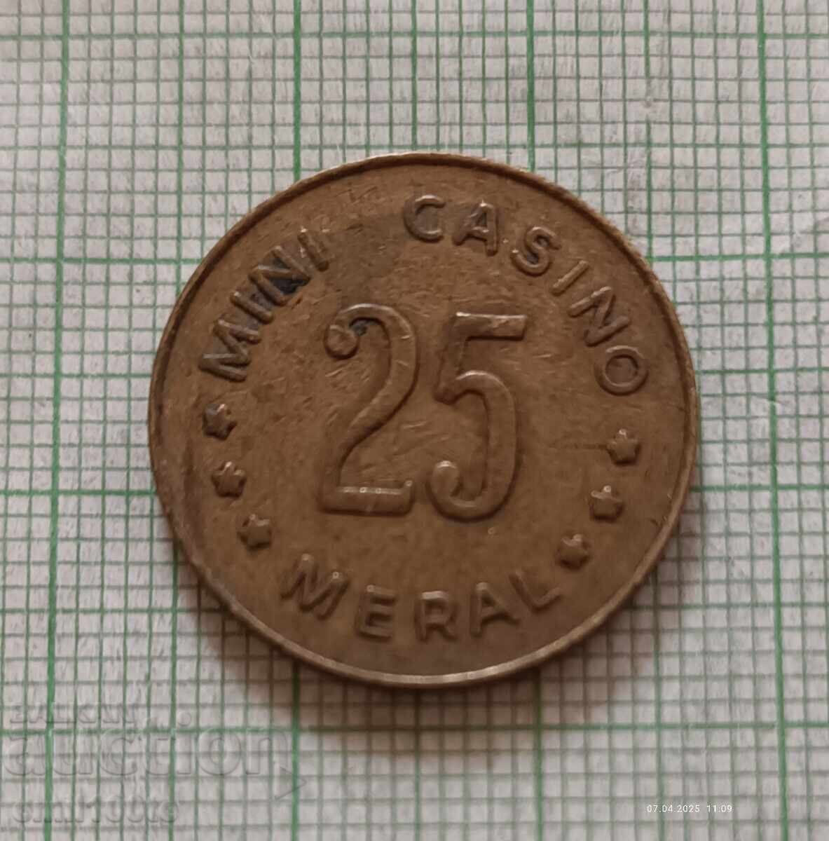 Meral Mini Casino Token with price 2.00 BGN | € 1.02