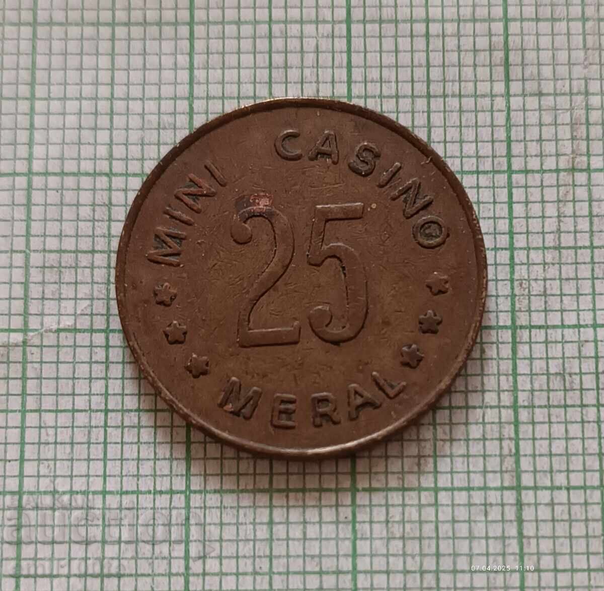 Μάρκα μίνι καζίνο Meral με τιμή 2.00 BGN | € 1.02