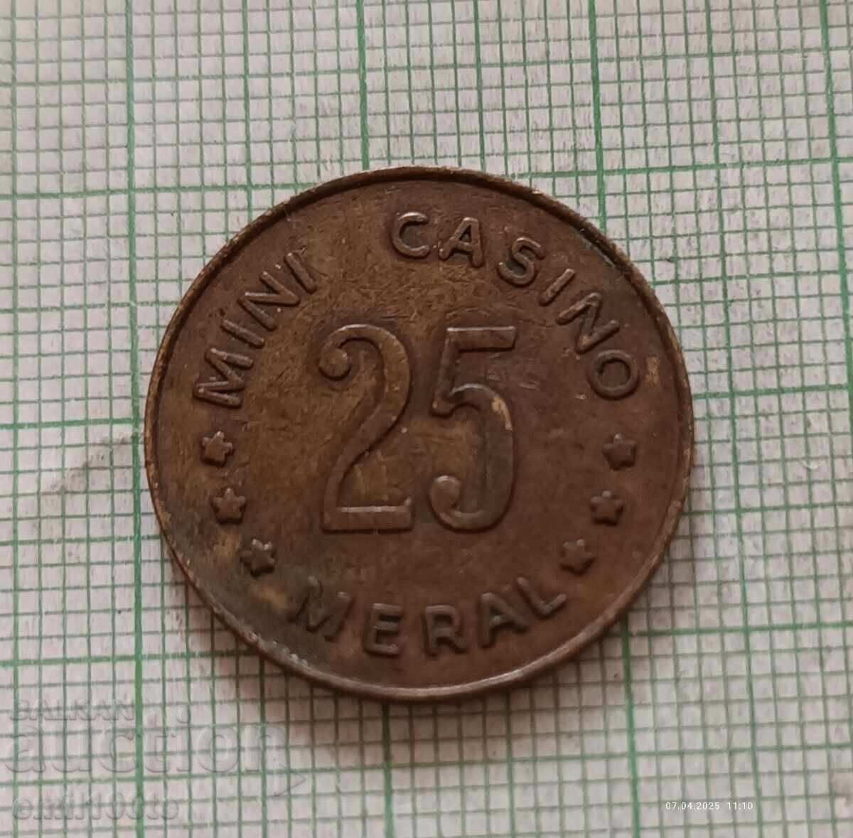 Μάρκα μίνι καζίνο Meral με τιμή 2.00 BGN | € 1.02 Μάρκα μίνι καζίνο Meral με τιμή 2.00 BGN | € 1.02