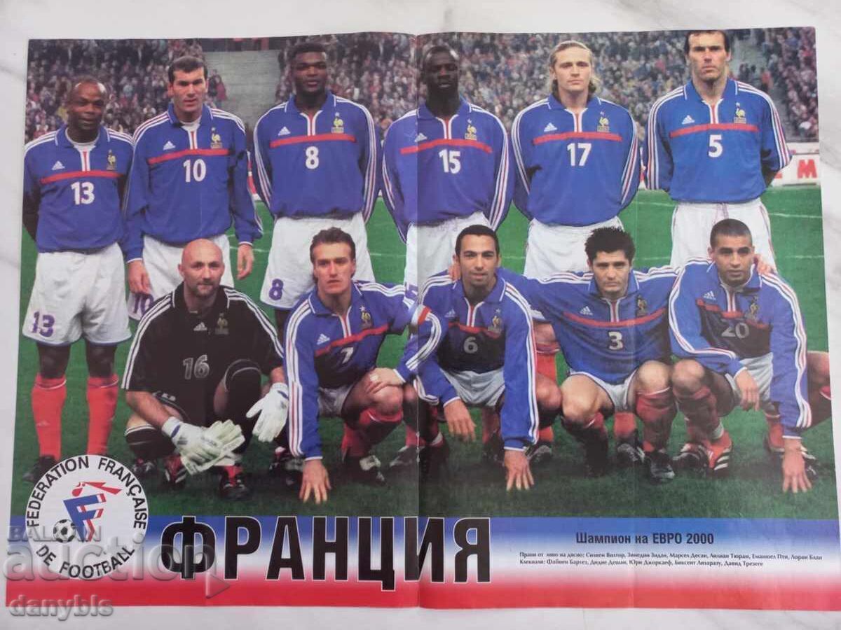 Poster - Franța campioană la Euro 2000