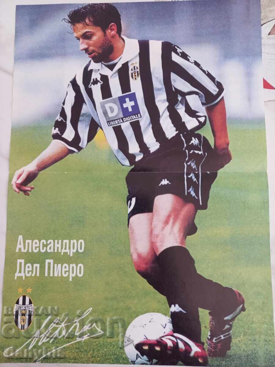 Poster - football - Del Piero - Juventus