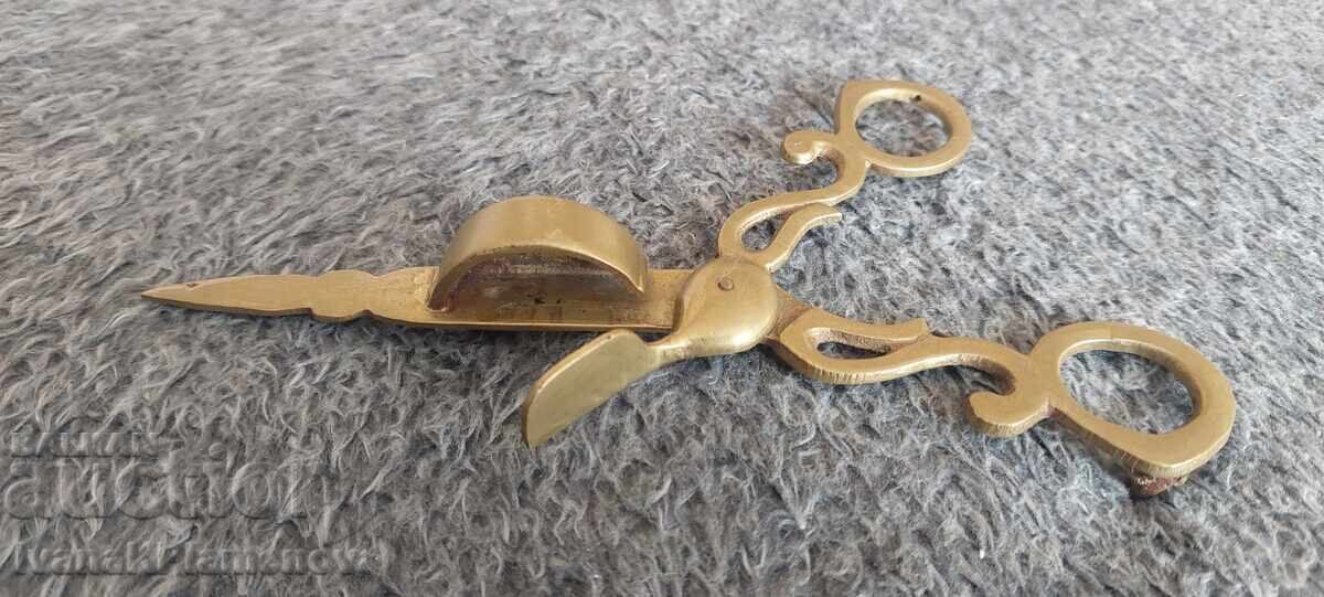 Auction  Candle Snuffer Scissors Bronze for Connoisseurs