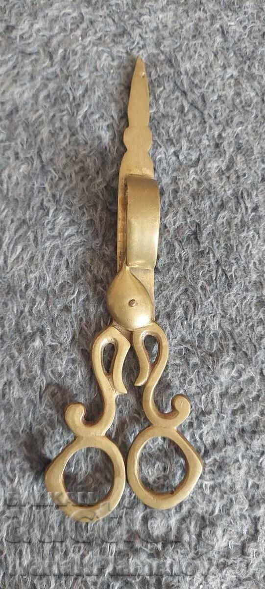 Candle Snuffer Scissors Bronze for Connoisseurs