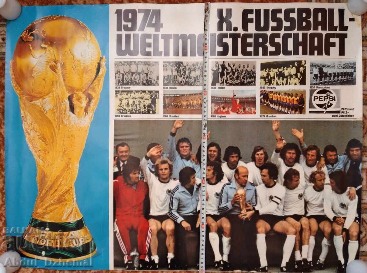 Auction Poster from the 1974 FIFA World Cup - West Germany Auction Poster from the 1974 FIFA World Cup - West Germany