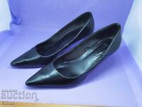 Women's high-heeled shoes made of genuine leather from H&M