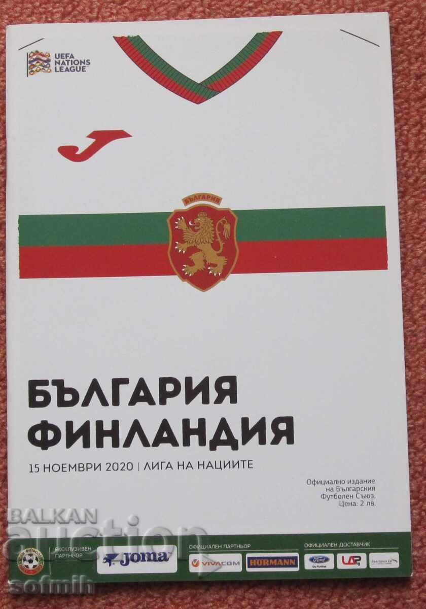 Program de fotbal Bulgaria Finlanda