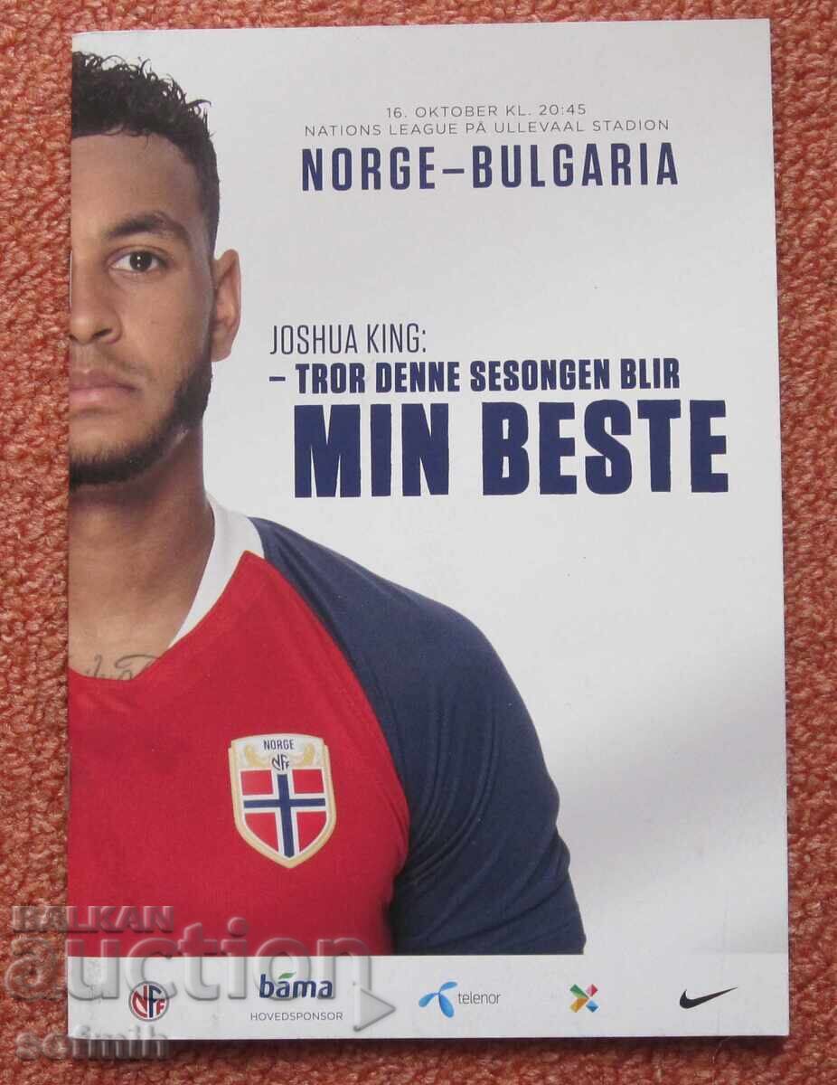 Program de fotbal Norvegia Bulgaria