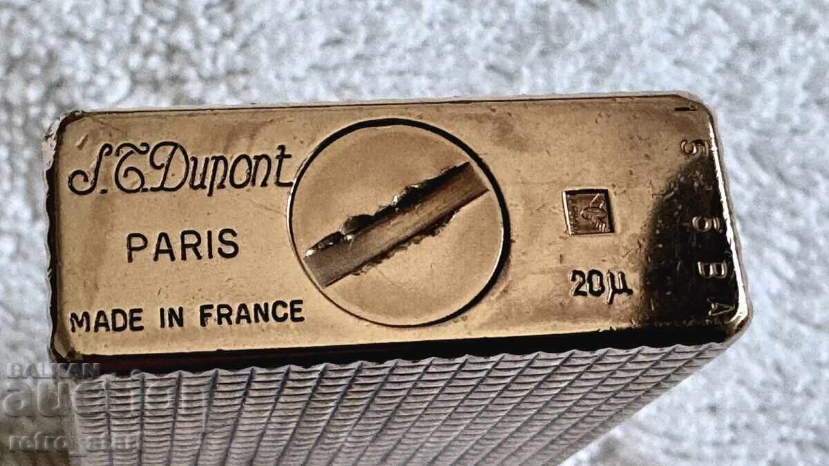 Brichetă Dupond placată cu aur de 20 microni, funcționează! - 7 Brichetă Dupond placată cu aur de 20 microni, funcționează! - 7