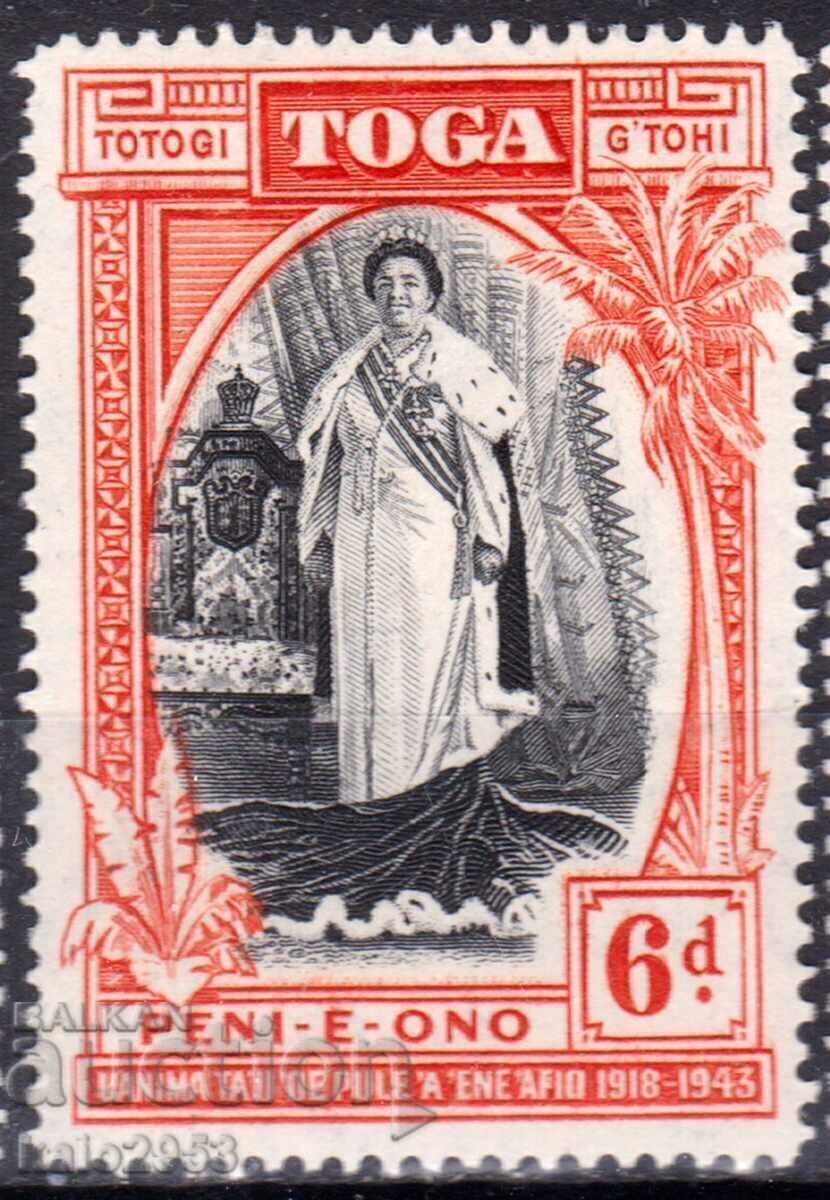 GB/TONGA-1944-Кр.САЛОТЕ-25г.на престола,MNH