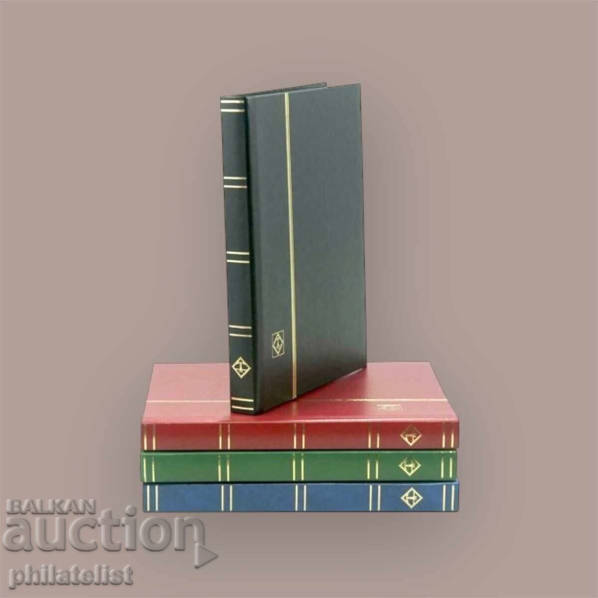 Leuchtturm - album de timbre Basic 16 coli albe negru A5