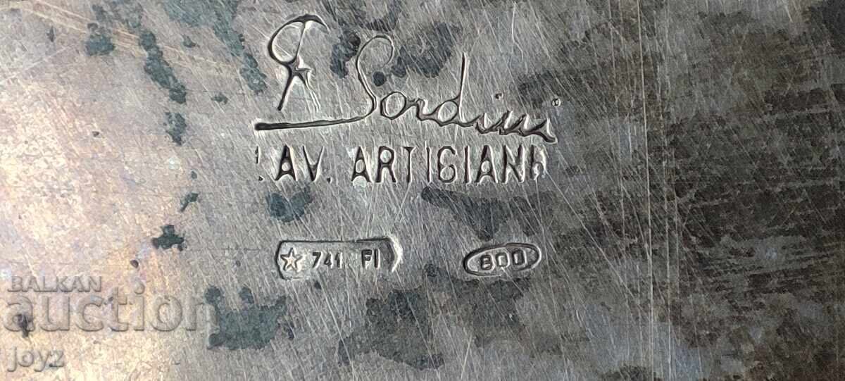 Παράδοση Μεγάλο Παλιό Ασημένιο (0.800) Δίσκος/ Κύπελλο 359 γραμμάρια/ Sardini Παράδοση Μεγάλο Παλιό Ασημένιο (0.800) Δίσκος/ Κύπελλο 359 γραμμάρια/ Sardini