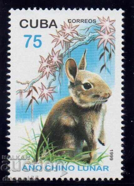 1999. Κούβα. Κινεζική Πρωτοχρονιά - Έτος του Κουνελιού