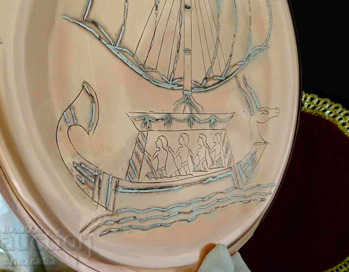 Χάλκινο πάνελ Πλοίο, Άνουβις, ασήμι με τιμή 29.00 BGN | € 14.83 Χάλκινο πάνελ Πλοίο, Άνουβις, ασήμι με τιμή 29.00 BGN | € 14.83