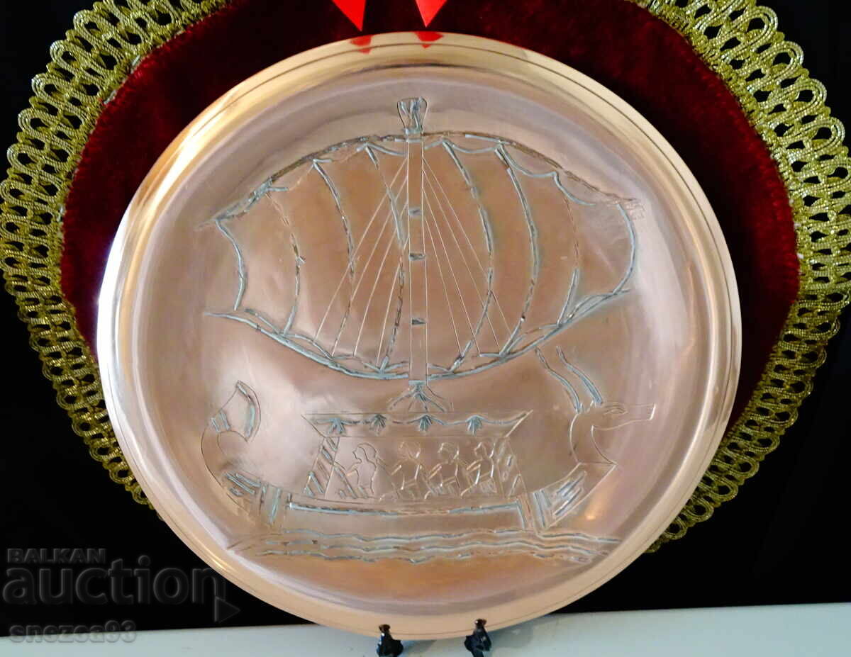 Χάλκινο πάνελ Πλοίο, Άνουβις, ασήμι - 5 Χάλκινο πάνελ Πλοίο, Άνουβις, ασήμι - 5