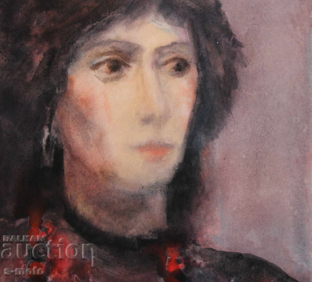 Livrarea Pictură acuarelă portret feminin