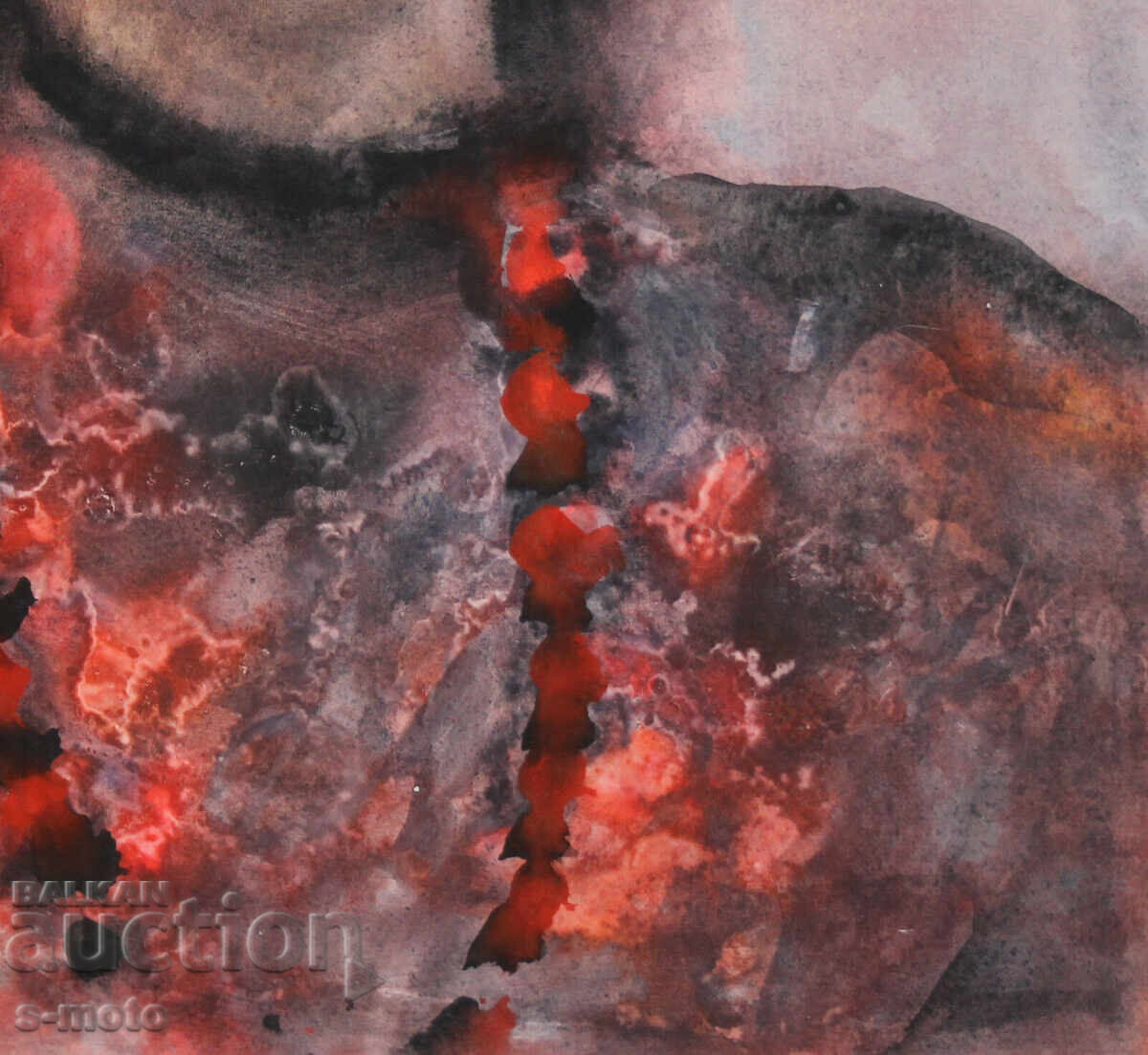 Pictură acuarelă portret feminin - 6