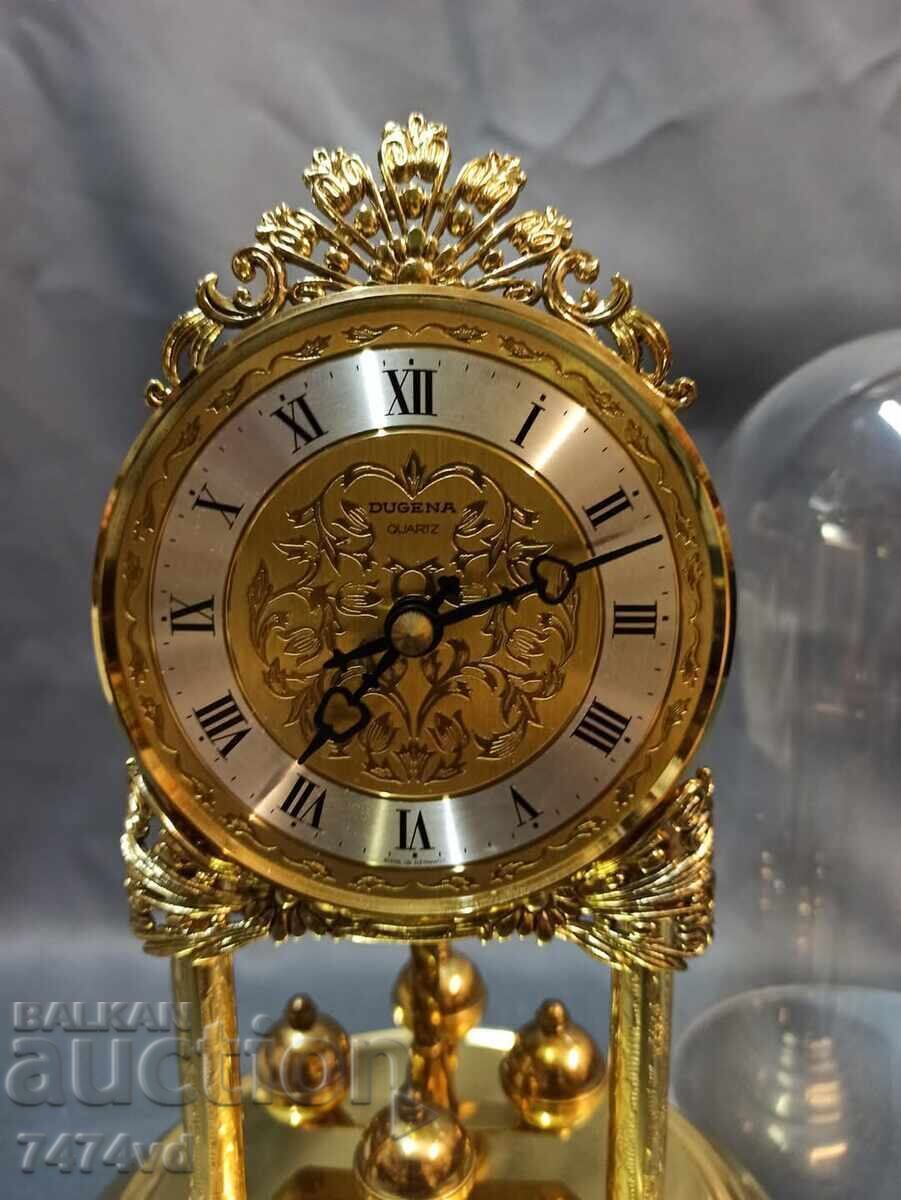Auction Uniquely beautiful German desk clock Dugena Germany Auction Uniquely beautiful German desk clock Dugena Germany