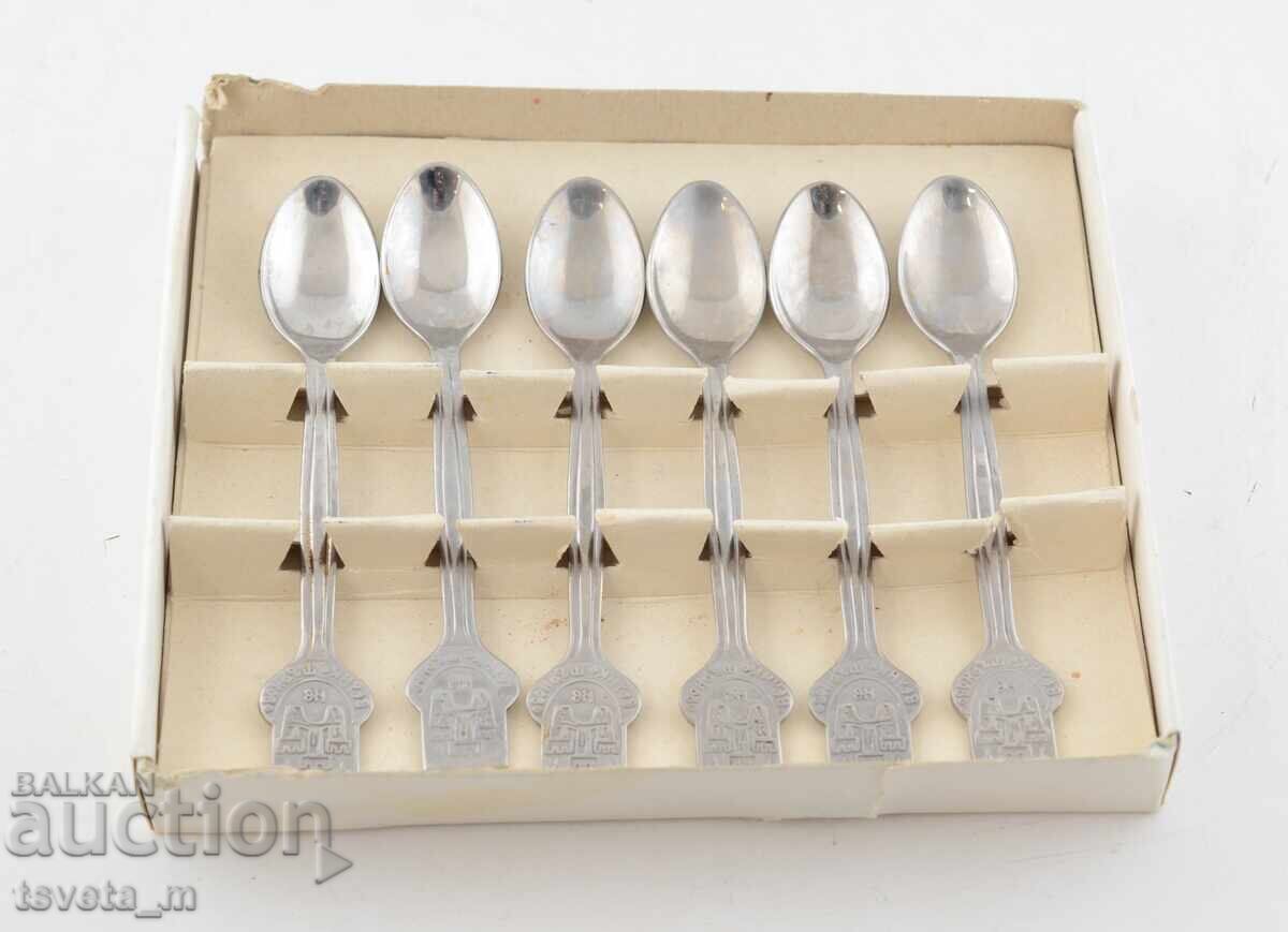 Auction  Collectible teaspoons for tea, coffee 6 pcs. - Veliko Tarnovo