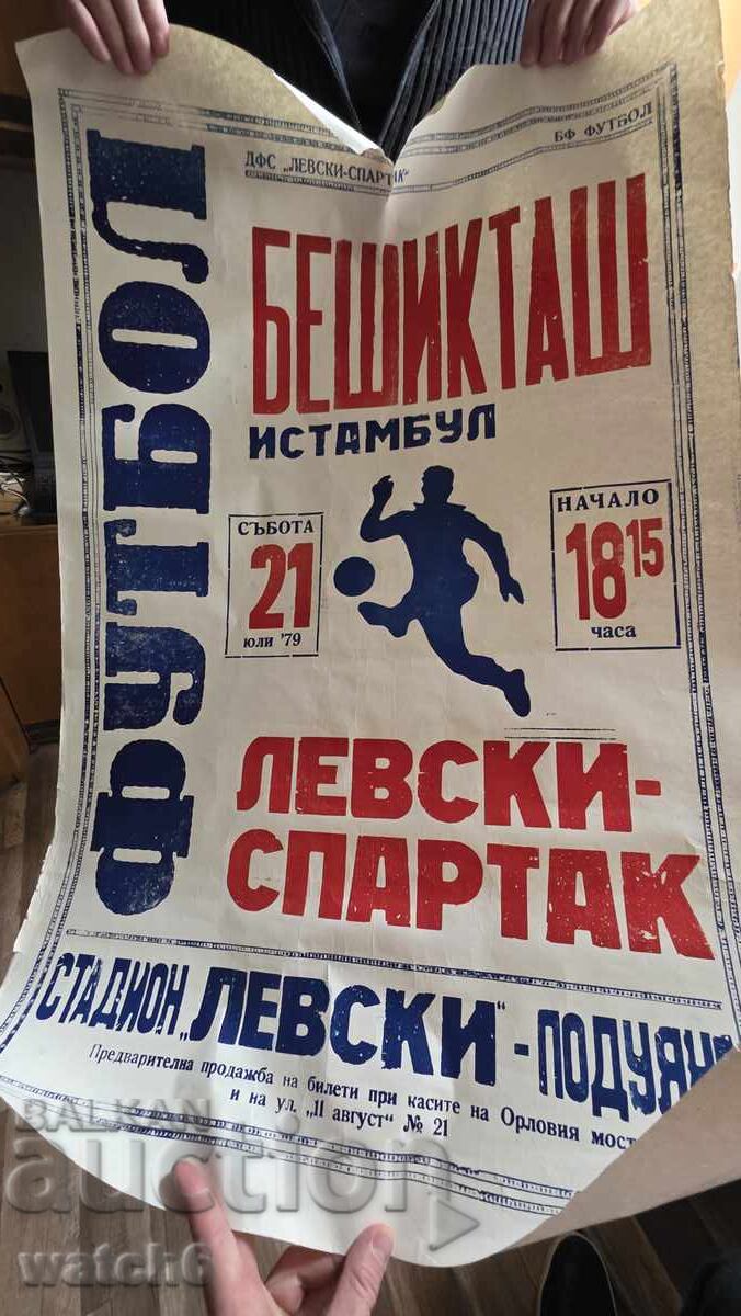 Posters for the Levski-Beşiktaş match of '79