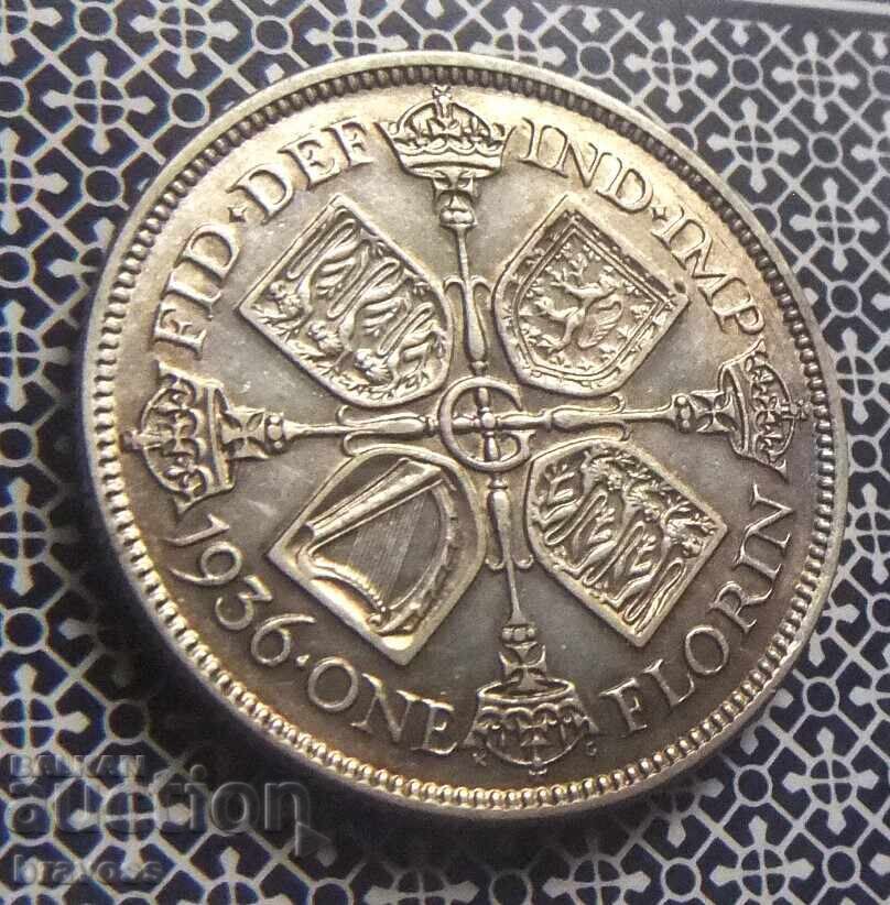 Auction Great Britain - 1 Florin 1936 Auction Great Britain - 1 Florin 1936