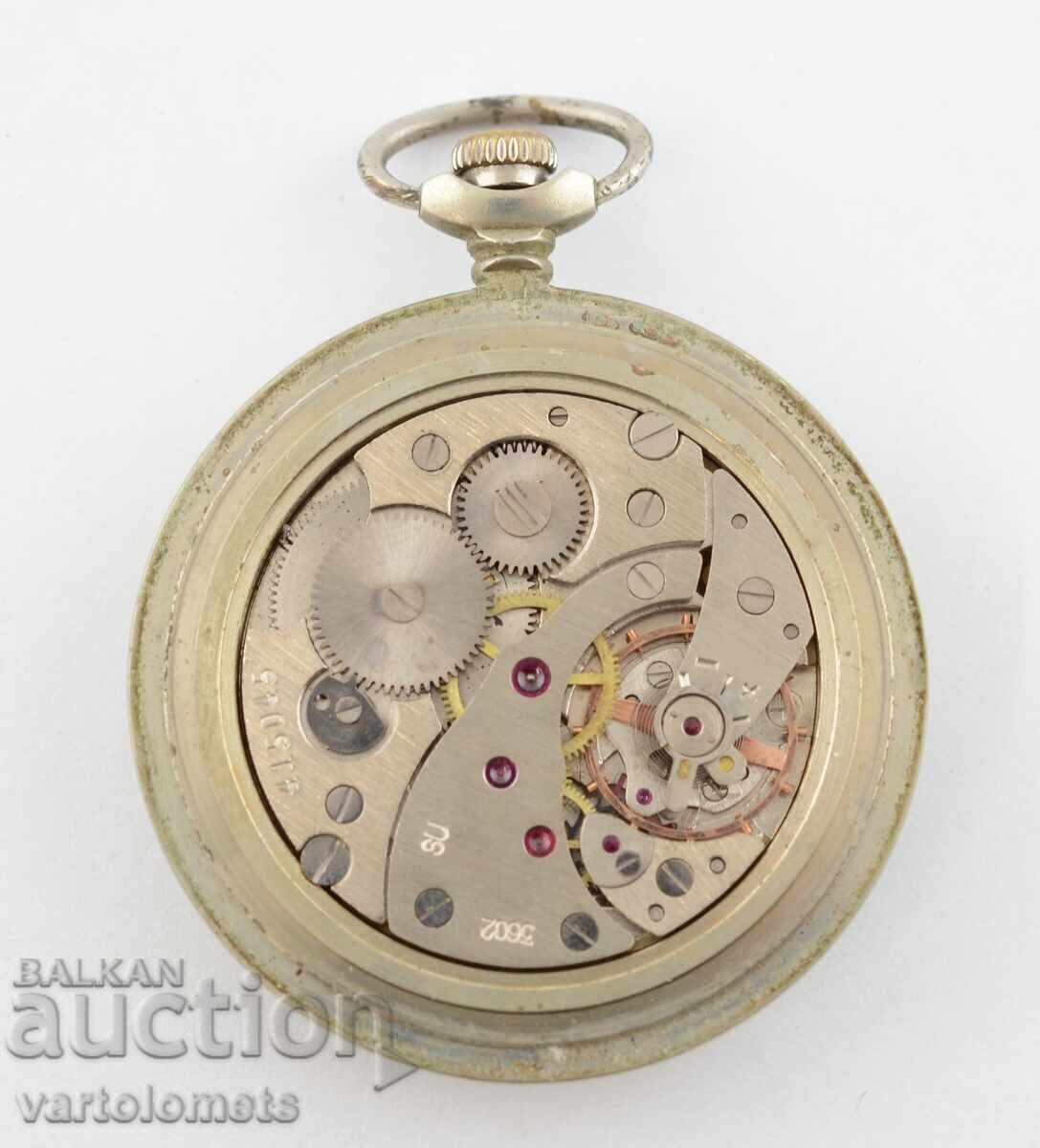 Auction Pocket watch MOLNIJA USSR ship not working Auction Pocket watch MOLNIJA USSR ship not working