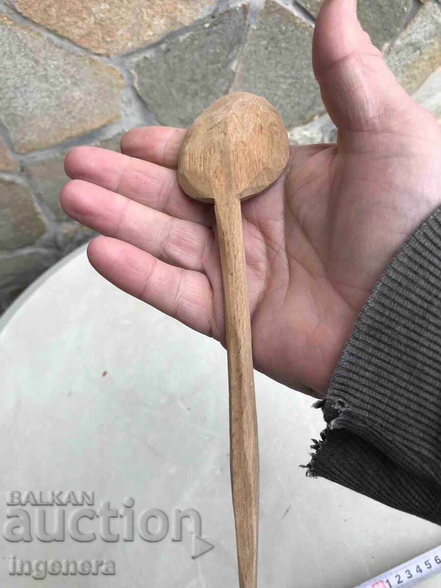 ANTIQUE HAND CARVED WOODEN SPOON - 5 ANTIQUE HAND CARVED WOODEN SPOON - 5