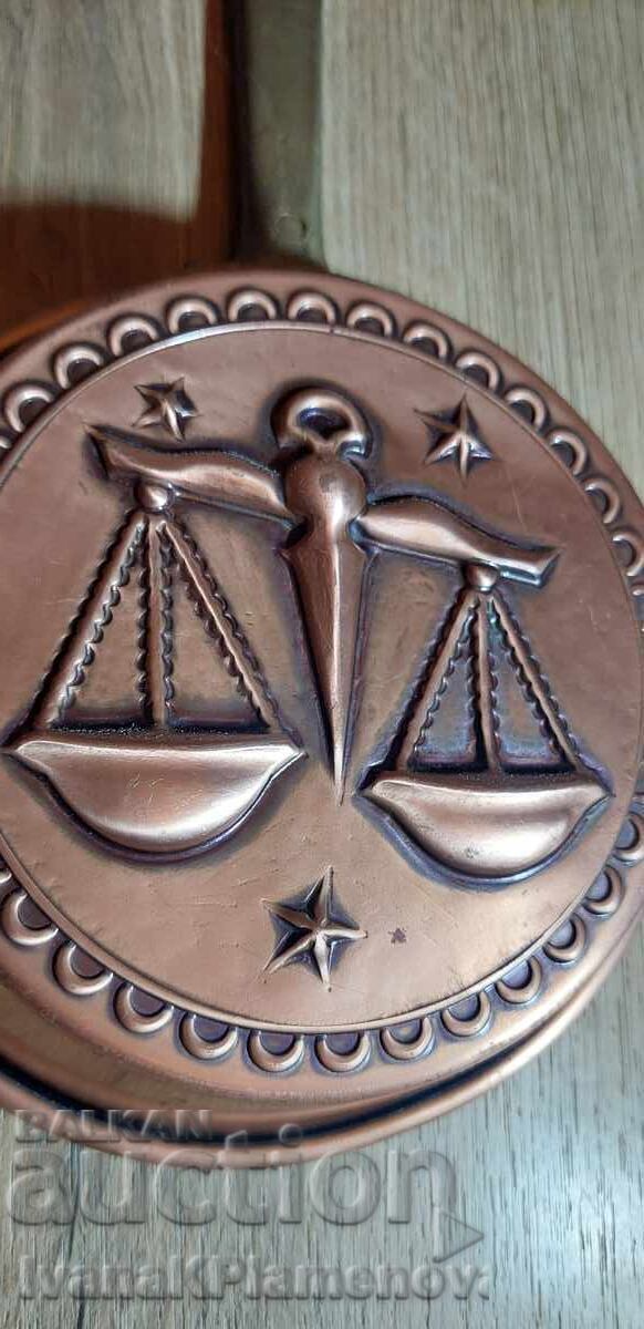 Auction  Copper panel for connoisseurs
