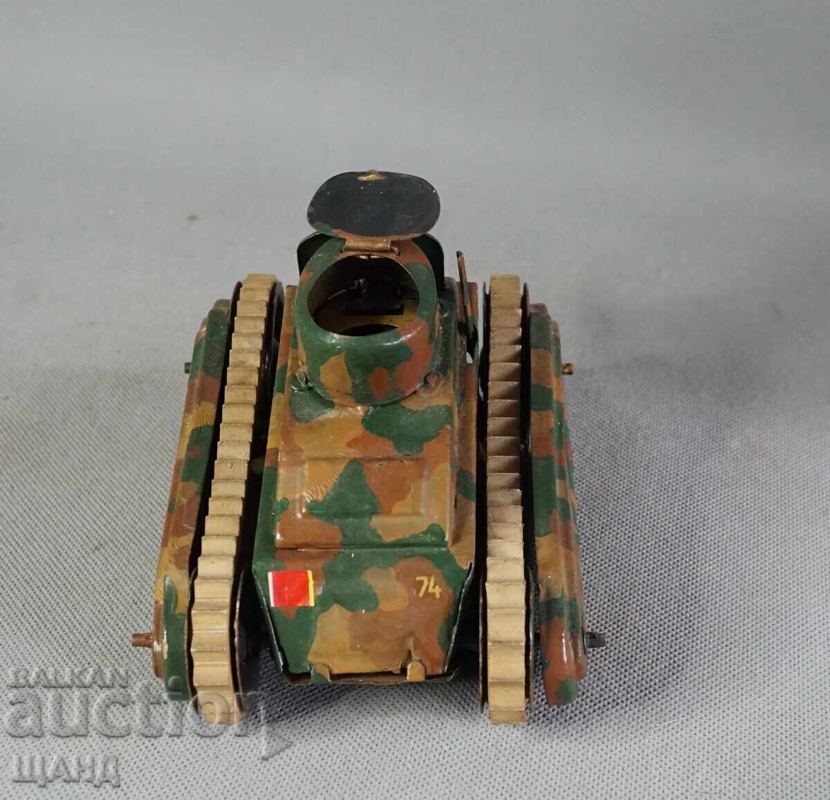 Delivery of Old German Metal Mechanical Toy Model Tank