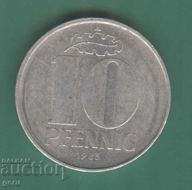 Γερμανία Ανατολική Γερμανία 10 πφένιγκ 1983 j83 με τιμή 0.36 BGN | € 0.18 Γερμανία Ανατολική Γερμανία 10 πφένιγκ 1983 j83 με τιμή 0.36 BGN | € 0.18