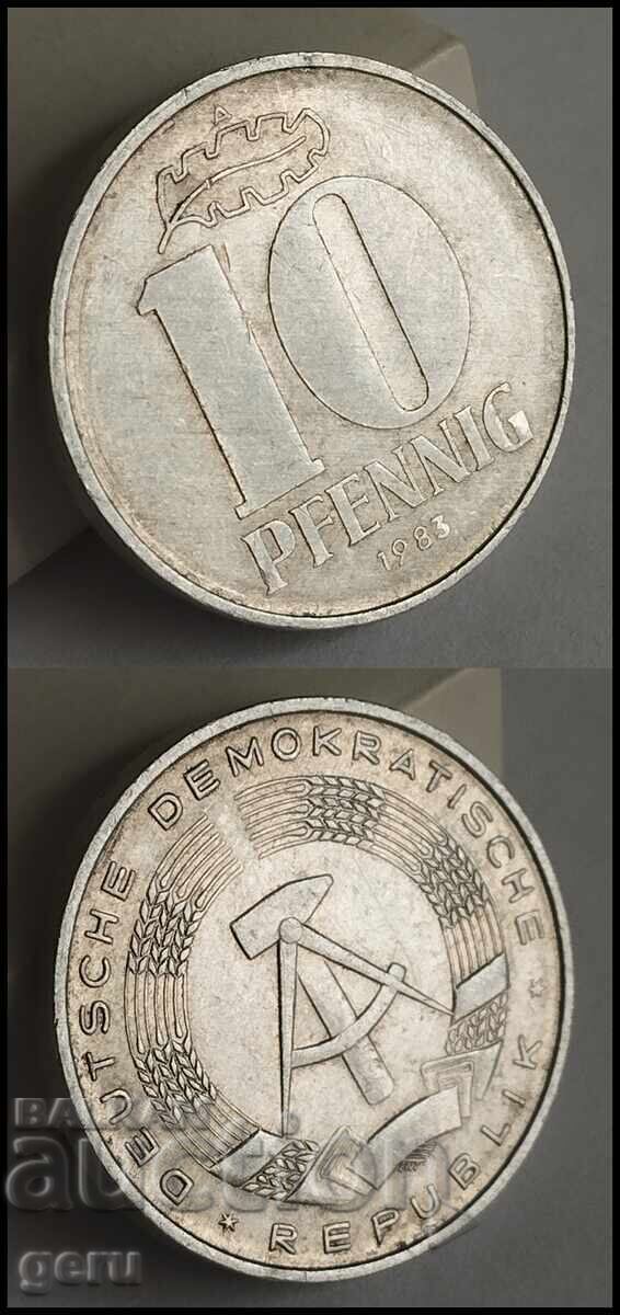 Γερμανία Ανατολική Γερμανία 10 πφένιγκ 1983 j83 Γερμανία Ανατολική Γερμανία 10 πφένιγκ 1983 j83