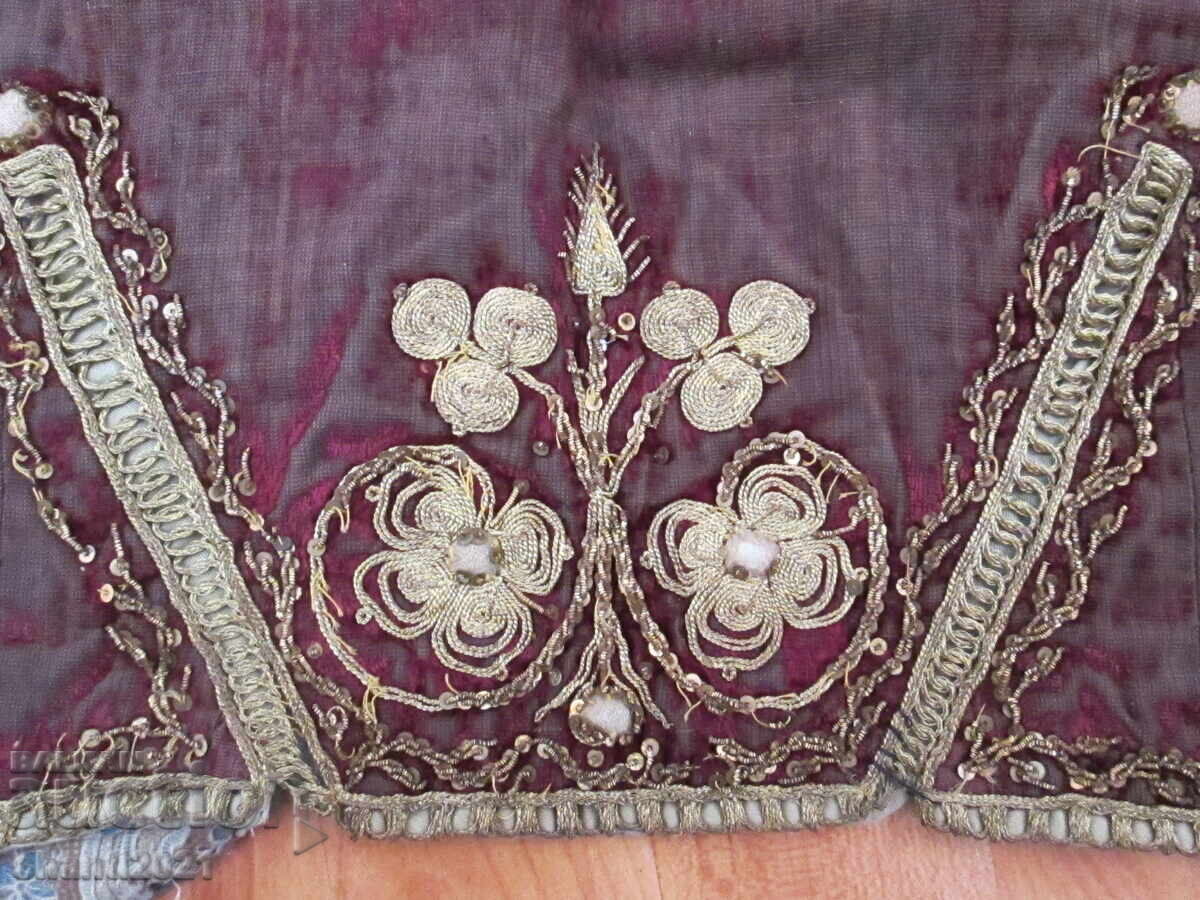 Delivery of Old vest for traditional costume - gold thread