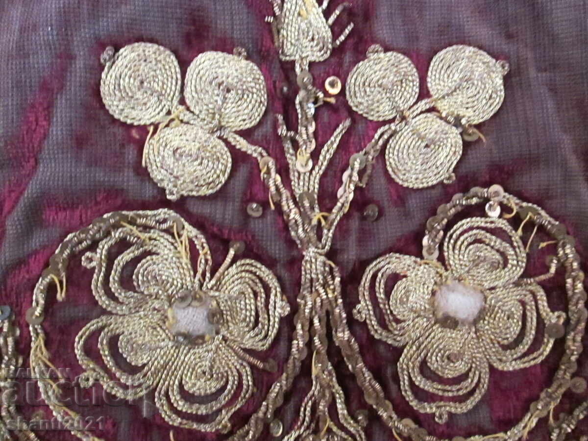 Old vest for traditional costume - gold thread - 5