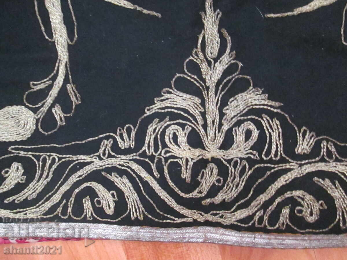 Vesta de costum din secolul al XIX-lea, cu fir auriu și argintiu - 5