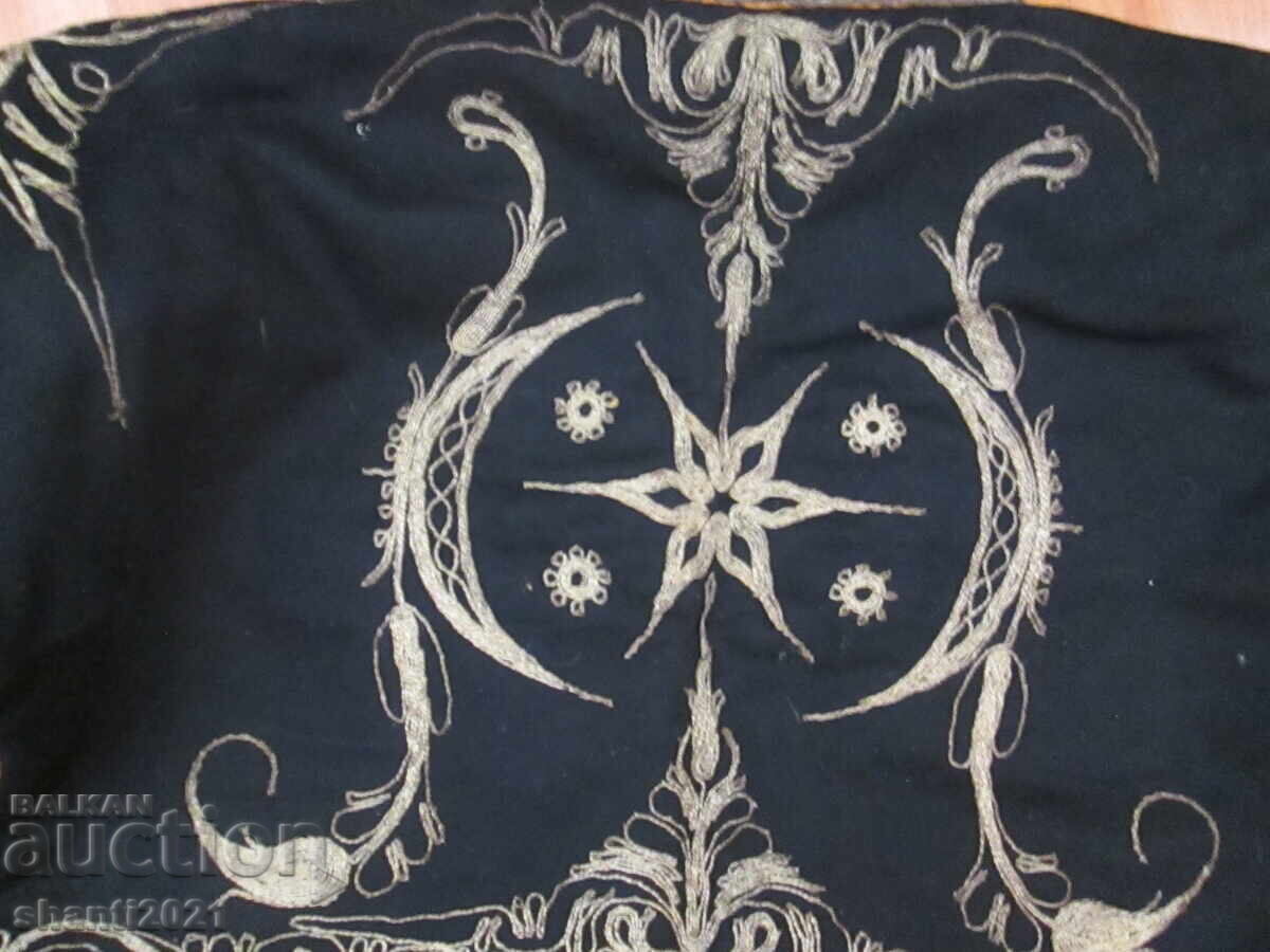 Vesta de costum din secolul al XIX-lea, cu fir auriu și argintiu - 6