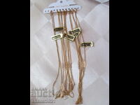 Noi lănțișoare de damă, coliere - placate cu aur de 24K - 8 buc