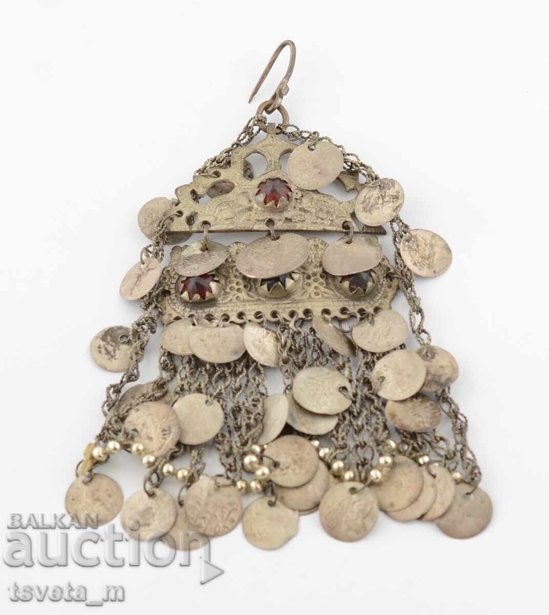 Hair ornament made of silver alloy for folk costume