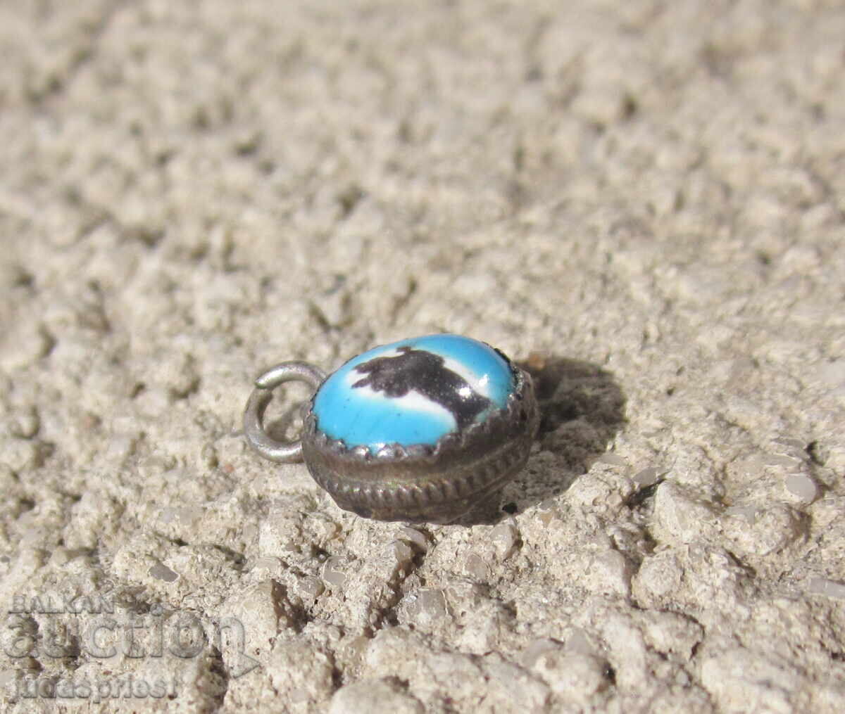 Antique pendant medal silver with enamel icon with monastery with price 90.00 BGN | € 46.02 Antique pendant medal silver with enamel icon with monastery with price 90.00 BGN | € 46.02