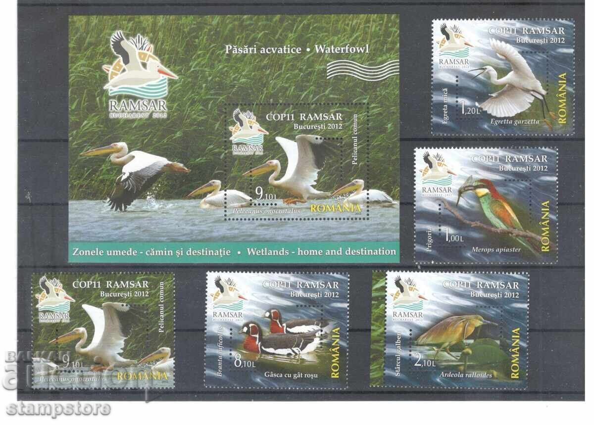 România - Bloc și serie Păsări