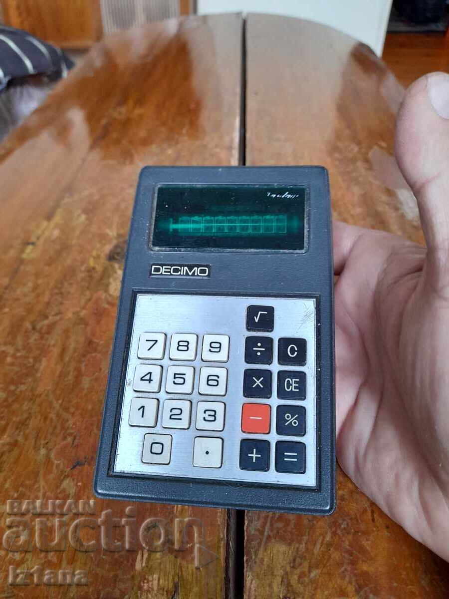 Old Decimo Calculator with price 27.00 BGN | € 13.80